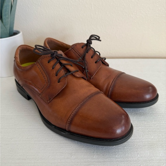 Florsheim Tan Leather Comfortech Oxfords main image 13